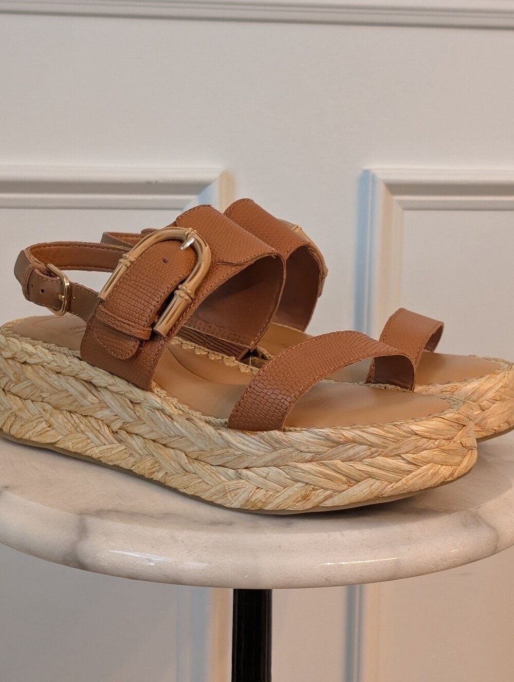 Dolce Vita Tan Espadrille Platform Sandals - Casual Summer Style